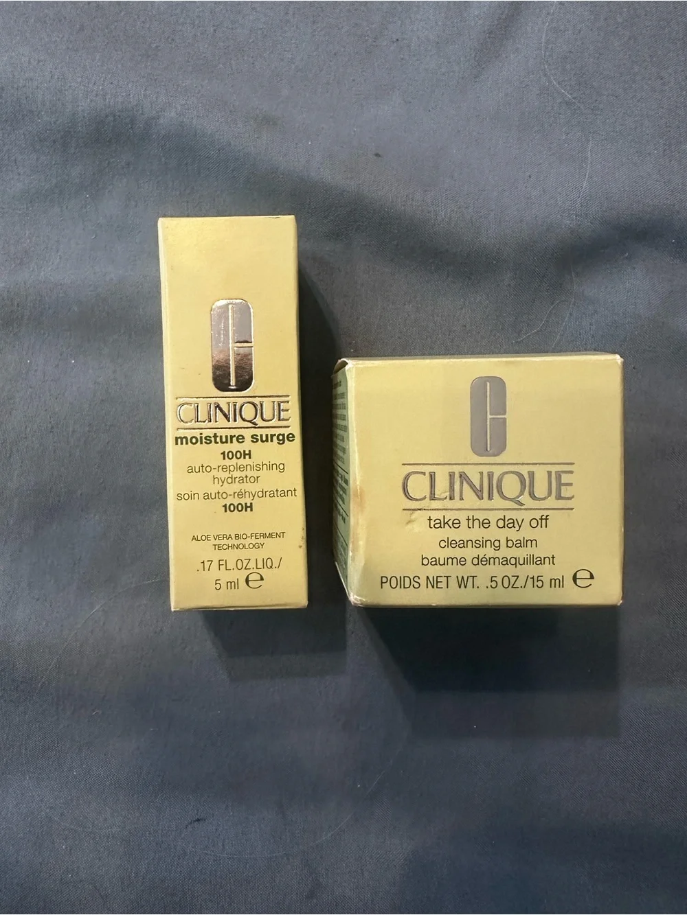 Clinique Moisture Surge & Take The Day Off Set - Gold Packaging